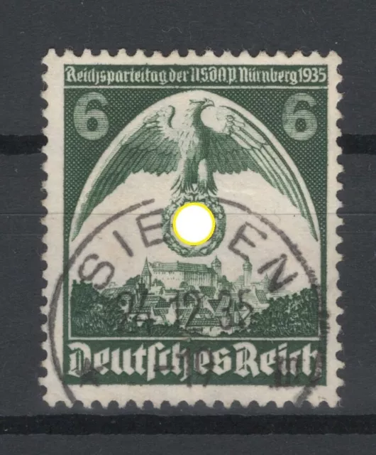 DR: MiNr. 586 X II GESTEMPELT, PLATTENFEHLER II