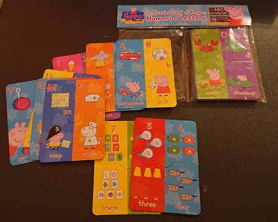 PEPPA PIG LETTERS and Numbers Flash Cards Education Home Schooling ...