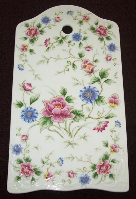 ANDREA BY SADEK Floral CHEESE CUTTING BOARD - Mint - approx. 9x5 - JAPAN  - VTG