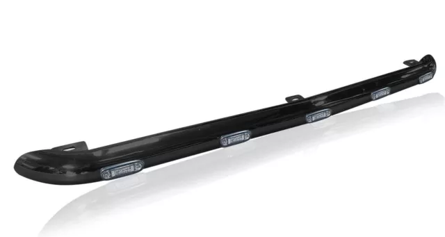 Roof Bar A + LEDs To Fit Mercedes Sprinter 2006 - 2014 Van Front Low Tube BLACK