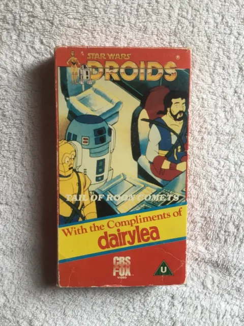 Star wars droids rare Dairylea Promotion Video,VHS Pre-owned