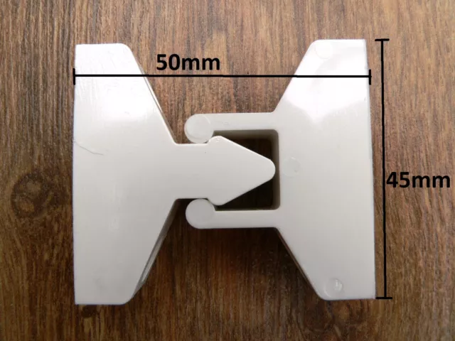 Arrow White Door Retainer Catch Locker Door Stop Caravan Camper Van Motorhome Sm