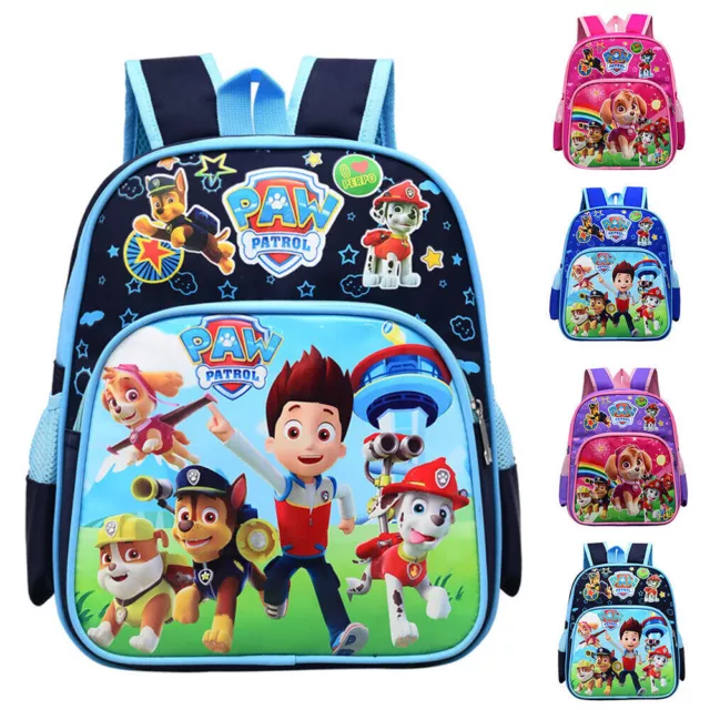 Kids Backpack PAW Patrol Cartoon Printed Boys Girls School Bag Travel Rucksack ,