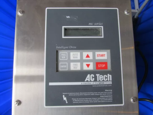 AC TECH/Lenza MC Series Agitator Drive Control Panel, SS, M1105SE Unused Surplus