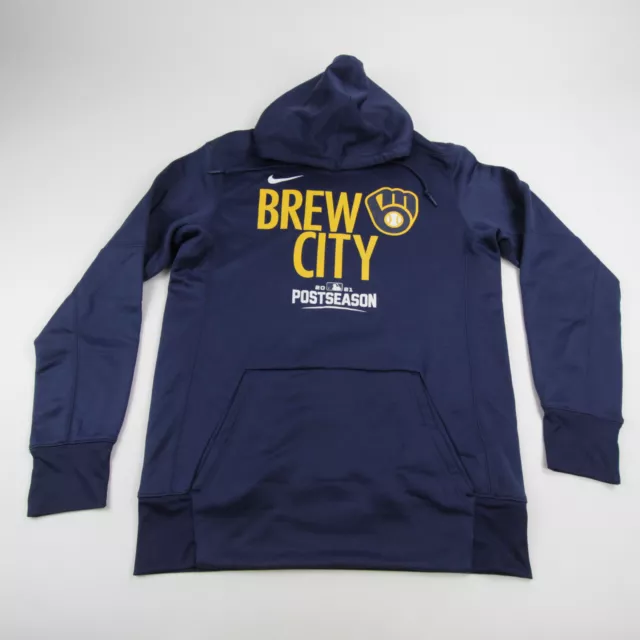 Milwaukee Brewers Nike Sweatshirt Men's Navy/Gold New