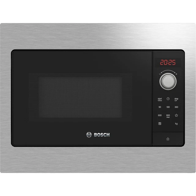 BOSCH SERIES 2 800W 20L Built In Microwave Black With Steel Trim