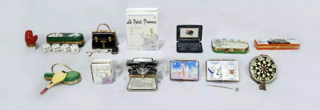 New French Limoges Trinket Box Amazing Paris Metro Map w Famous Paris Monuments 2