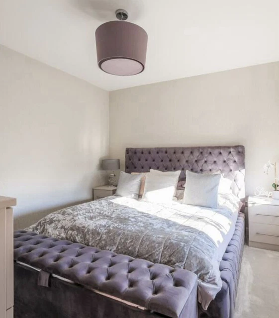 LUXURY BED COMPANY Luciano superking bedframe and matching ottoman £600