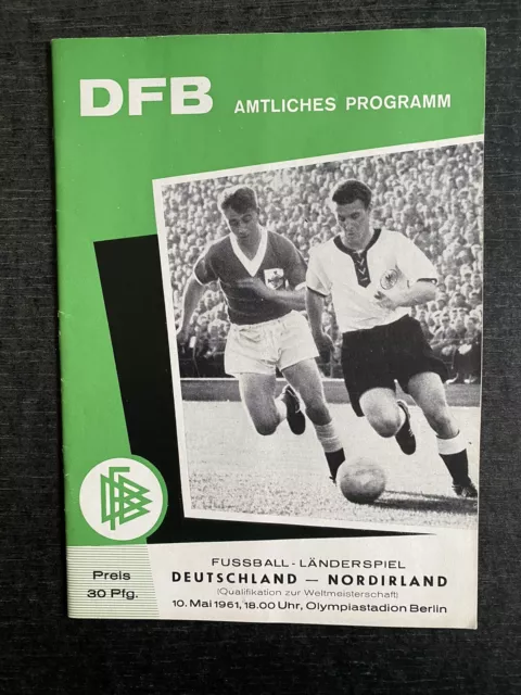 10.05.1961 Deutschland - Nordirland in Berlin, WM-Qualifikation