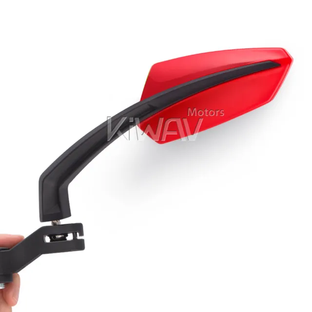 rouge noir Tulip rétroviseurs M8 M10 pour Piaggio MP3 250 400 Vespa LX GT