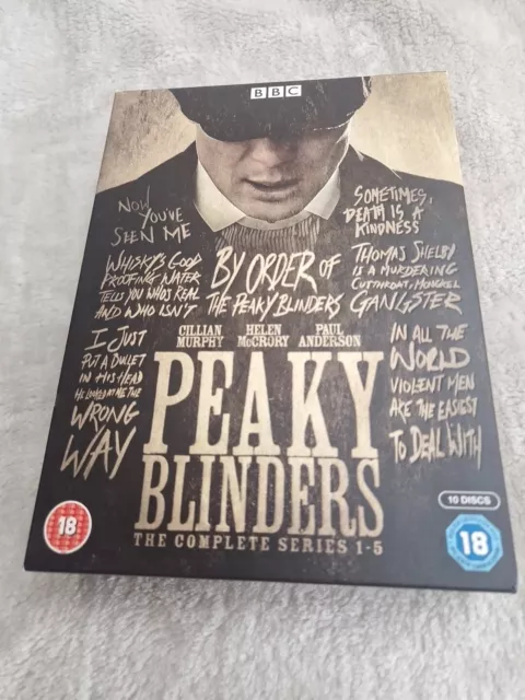 Peaky Blinders Complete Series 1-5 Boxset 1 2 3 4 & 5 (DVD) Cillian Murphy