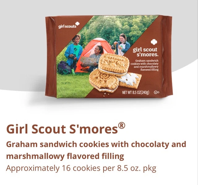 GIRL SCOUT COOKIES S mores 10 Boxes 2025 Cookies On Hand 128 15 girl-scout-cookies-s-mores-10-boxes-2025-cookies-on-hand-128-15