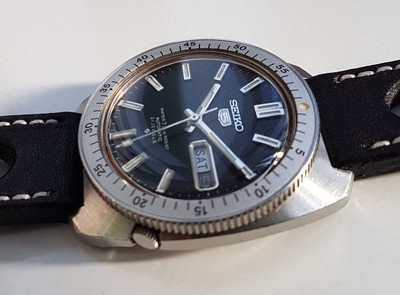 SEIKO SPORT 5 Diver Gene Kranz 6119-8460 Black Very Rare Watch Vintage 1971 EUR 560,00 - FR