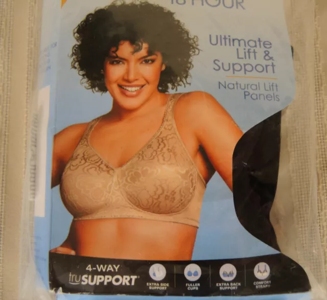 PLAYTEX WOMENS 18 Hour Ultimate Lift and Support Wire-Free Bra Style 40C  $18.00 - PicClick