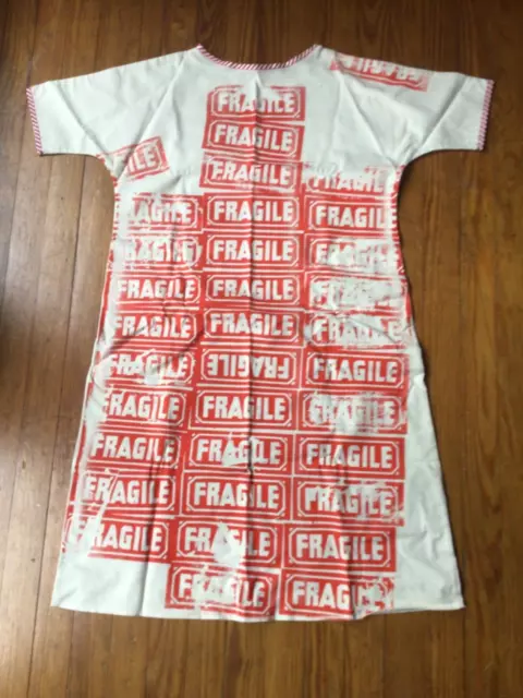 Andy Warhol style vintage ' fragile ‘ dress ...super Rare & super cool ! Andy Warhol style vintage ' fragile ‘ dress ...super Rare & super cool !