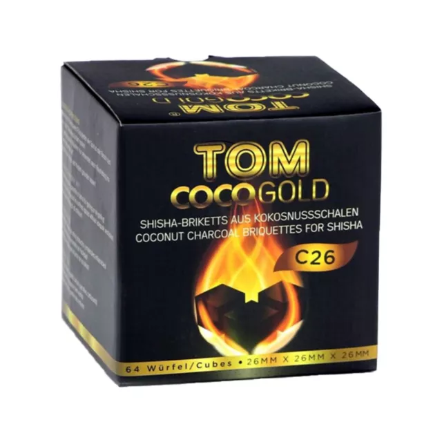 Tom Cococha C26 Gold Naturkohle Shisha Kohle 1Kg