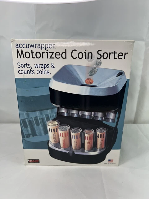 Magnif Accuwrapper Motorized Coin Sorter  Counts And Wraps Coins NEW USA MADE