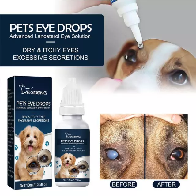Pet Eye Drops Gocce di cataratta per gocce lubrificanti per animali domestici S#