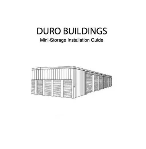 Duro Steel Metal Building Self Storage Erection DIY Construction Manual on CD