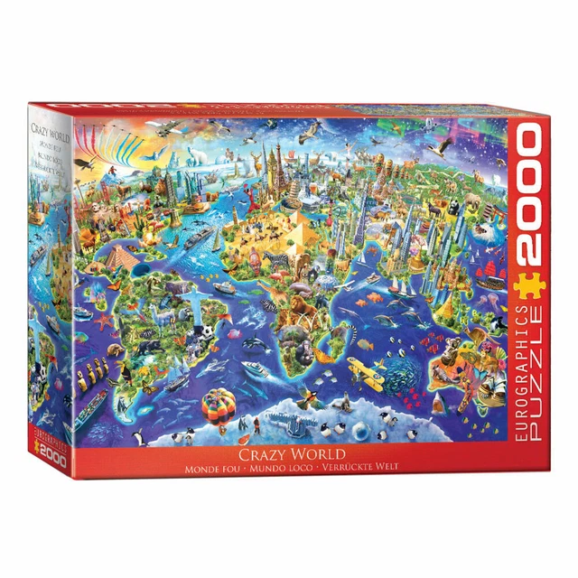 Puzzle Mappa geo-politica del mondo, 1 000 Pezzi