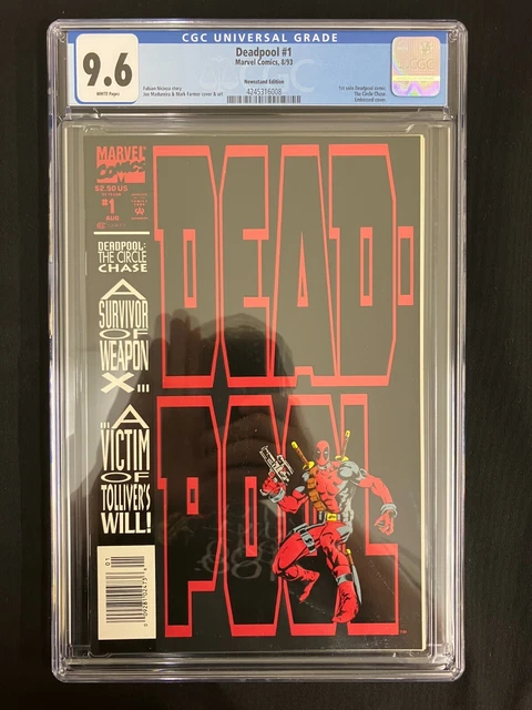 Deadpool: The Circle Chase #1 CGC 9.6 NM+ (1993) RARE NEWSSTAND! 1st solo series