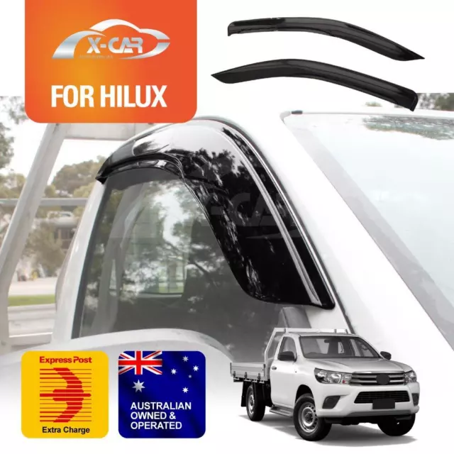 Premium Weathershields Car Window Visor for Toyota Hilux Single Cab 2015-2024