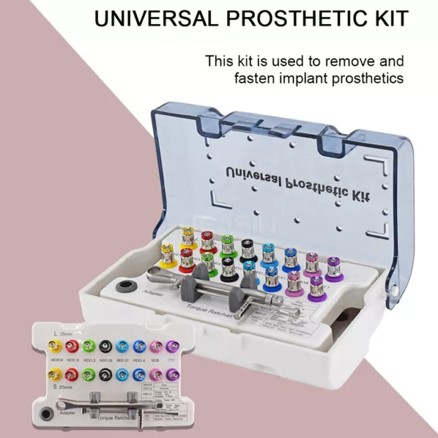 Universal Prosthetic Restoration Hand Driver Kit Dental Implant Instrument Tools