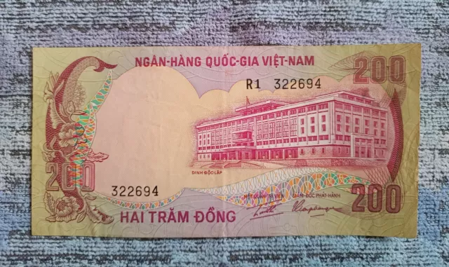 Vietnam del Sur, 200 dong, 1972