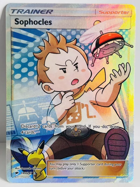 Pokémon TCG - Sophocles 146/147 - SM Burning Shadows Full Art Ultra Rare