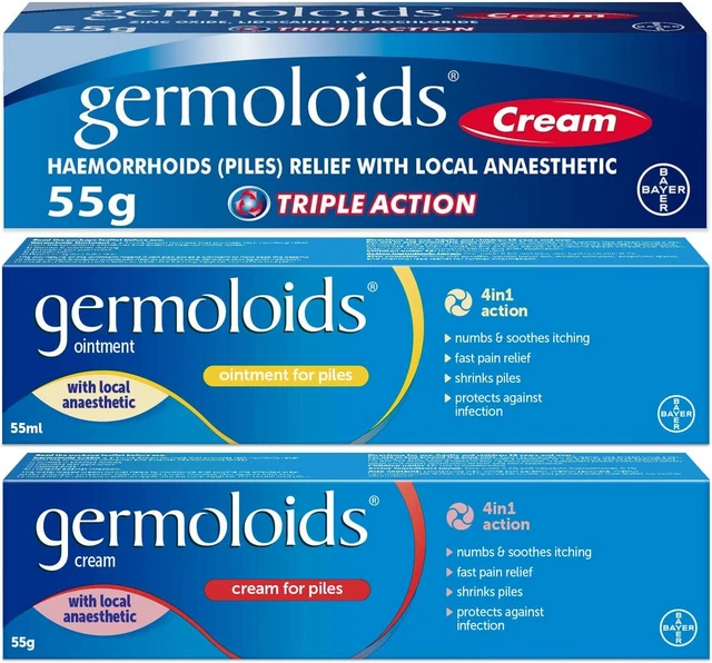 GERMOLOIDS HAEMORRHOID TREATMENT Piles Treatment Ointment For Pain GERMOLOIDS HAEMORRHOID TREATMENT Piles Treatment Ointment For Pain