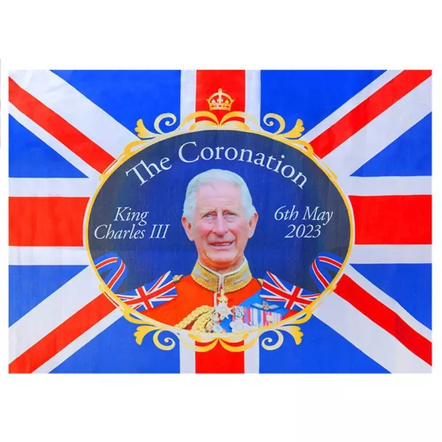 King Charles Coronation Union Jack Bunting Banner Party decorations fabric decor