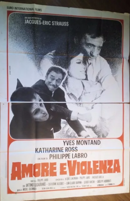 Film-Amore E Violenza-Anno 1973-Manifesto Originale(200 X 140)N.243