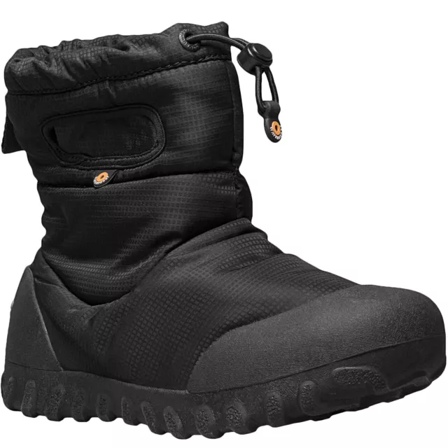 BOGS Toddler Baby BOGS B-Mock Warm Winter Waterproof Wellies Snow Boots - Black