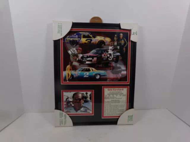 Dale Earnhardt NASCAR Souvenir Picture with Baseball Card Statistics GM Goodwren