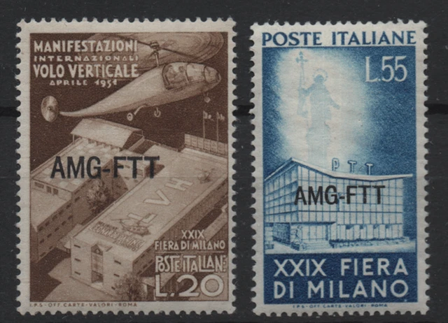 08. Italy Trieste Zone A AMG-FTT 1951 Mi#143-144 MNH