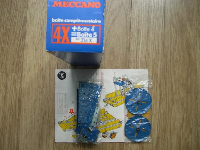 Boîte Meccano 8A Bleu Et Or - Année 1959 - 49x30 Cm - 3,4 Kg - Bel État