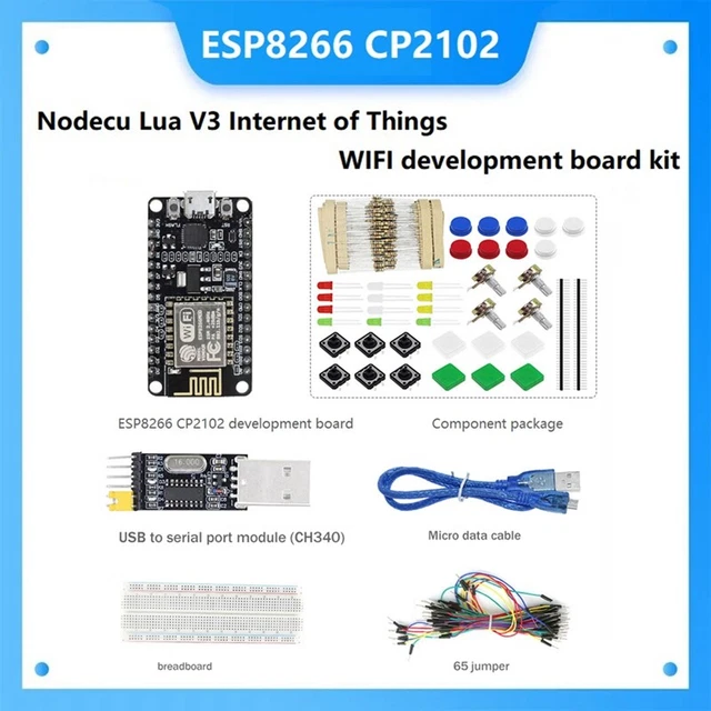 ESP8266 Scheda Di Sviluppo,Mini NodeMCU WiFi ESP8266-12F CH340G WLAN