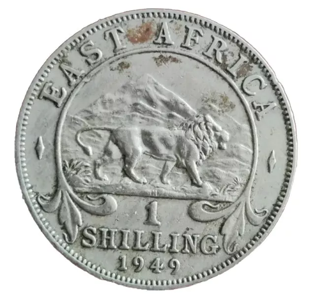 1949 East Africa One Shilling Coin King Emperor George VI GB UK