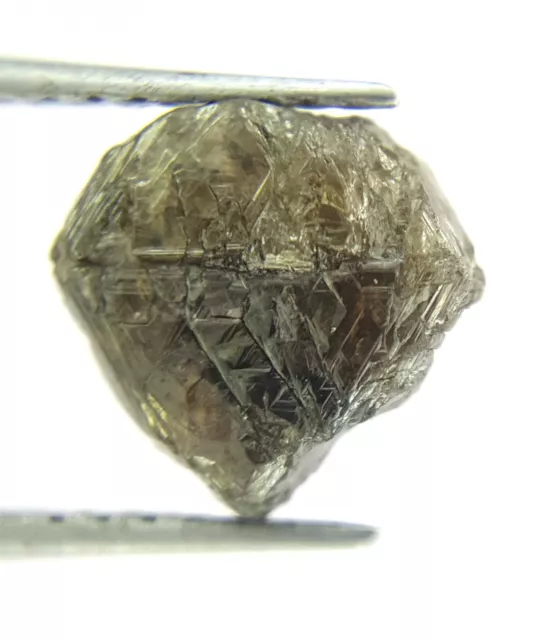 1.89tcw brownish gray sparkling color natural heart shape loose rough diamond