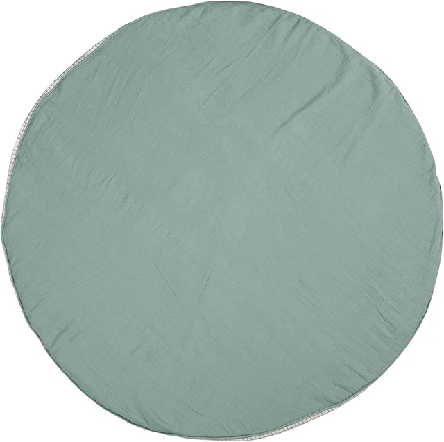 Lässig 1542009515 Grand Coussin Rond de Mousseline, Vert Menthe