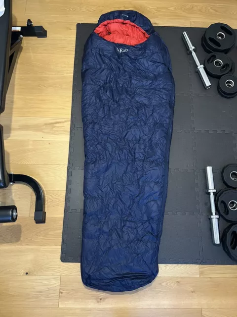 RAB ASCENT 400 Down Sleeping Bag 185cm 2C Left Zip 150.00