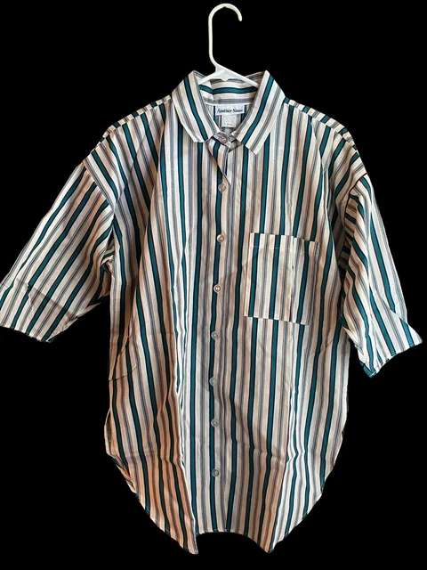 VTG 80s Oversized Women’s Another Name Blouse Shirt W/ Tail Medium NWOT Mom USA