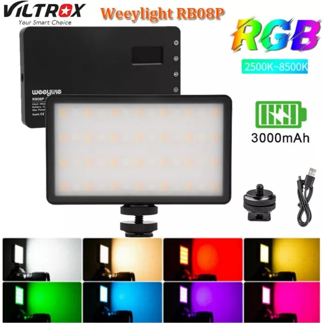 VILTROX RB08P RGB LED Light Studio Photography Fill Light 2500~8500K Rechargable