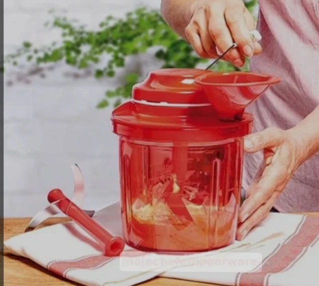 Tupperware PTS Extra Chef Chopper & Blender with Oil Nossle + Lid 1.35 L BNIB
