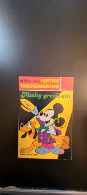 Lustige Taschenbücher 1. Auflage  Nr. 73  Walt Disney  Micky Maus