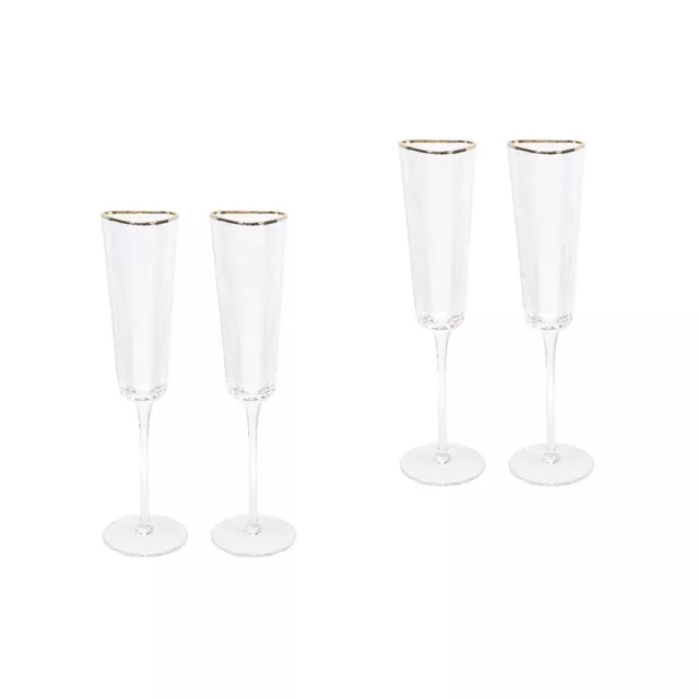 4 piezas vasos de vidrio novia tostadas transparentes vasos perfectos