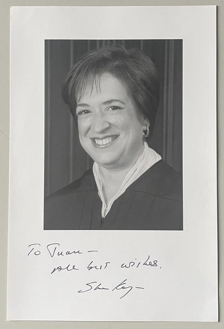 Elena Kagan, 100% Authentic Autographed Photo ! Supreme Court Justice, Cool !