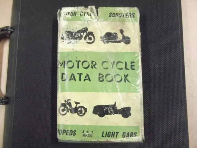 Vintage Moto Servizio Dati Libro 1960 Cover 450 Moto