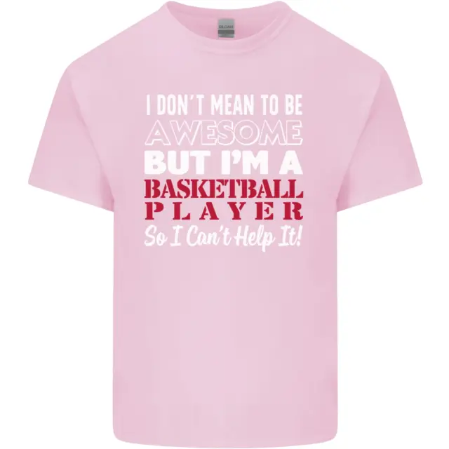 T-shirt top da uomo in cotone I Dont Mean to Be giocatore di basket 11