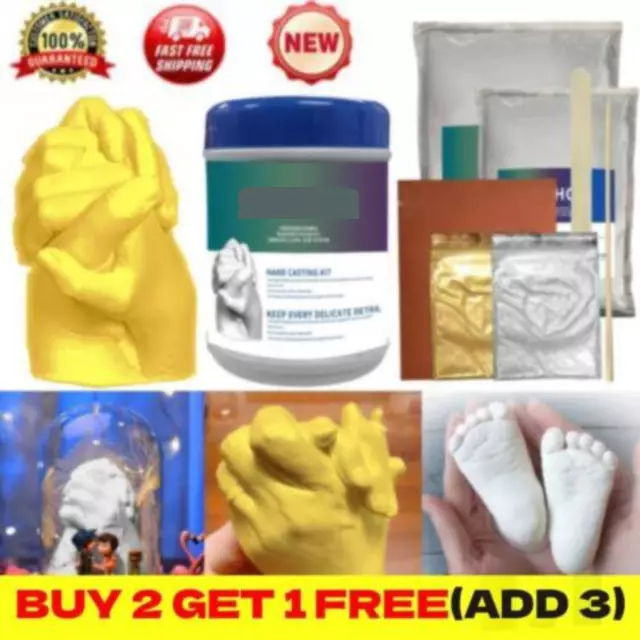 Adult Couples 3D Hand Casting Kit | Moulding Anniversary Gift DIY Plaster Mold